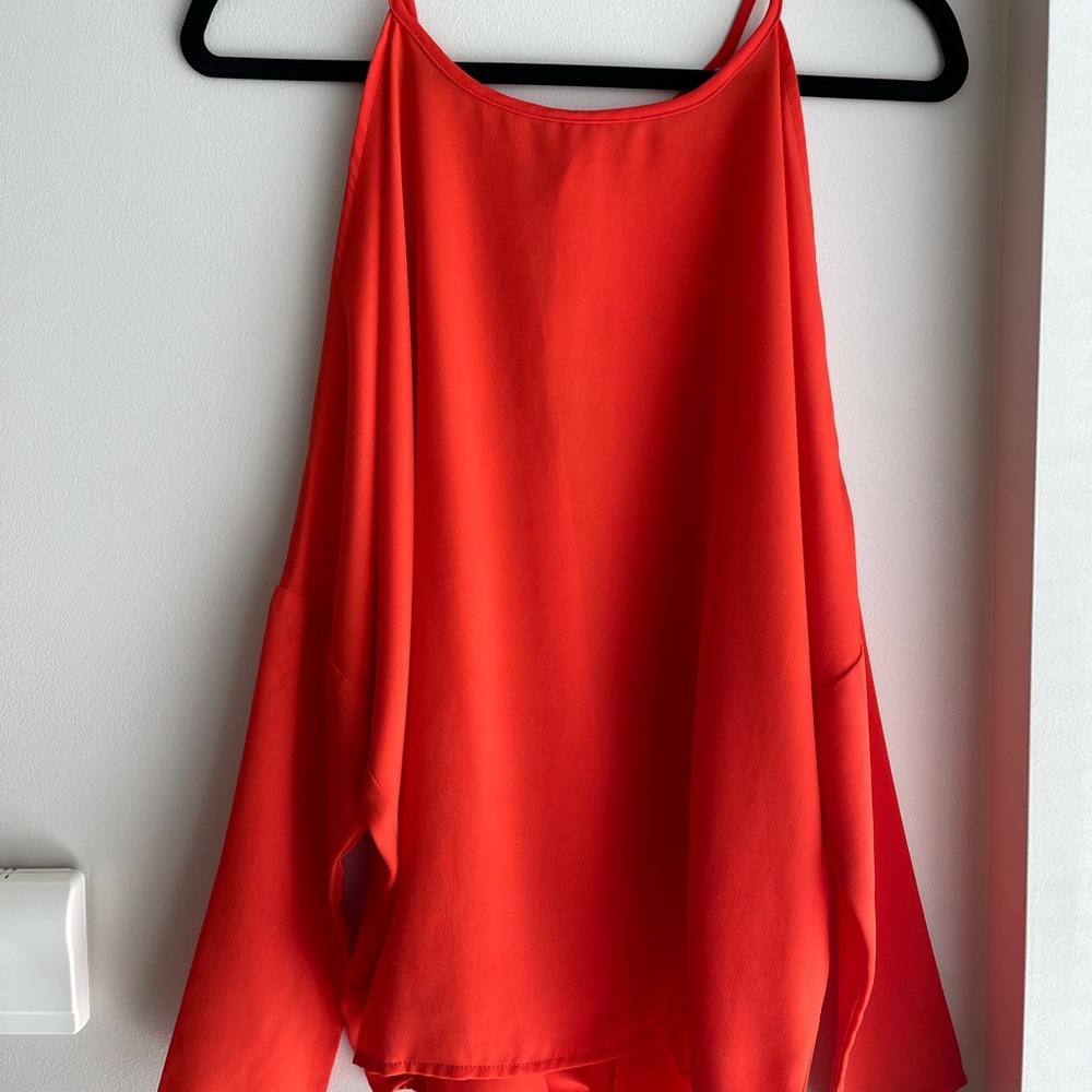 BURNT ORANGE BLOUSE